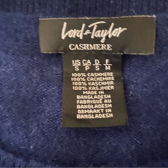 Pure cashmere Sm dark blue crewneck sweater - Picture 5 of 5